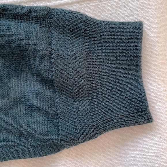 WOOYOUNGMI Deep Teal Wool Sweater SIze Small - Picture 8 of 11